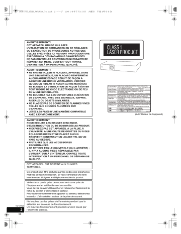 SCBTT755EG | Mode d'emploi | Panasonic SCBTT350EG Operating instrustions | Fixfr