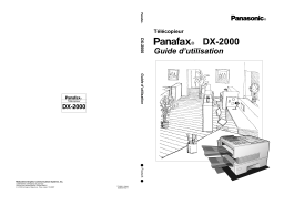 Panasonic DX2000 Operating instrustions