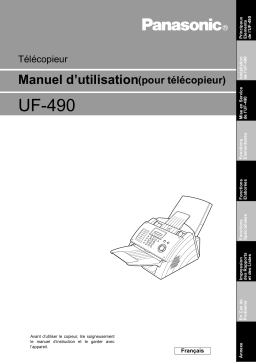 Panasonic UF490 Operating instrustions