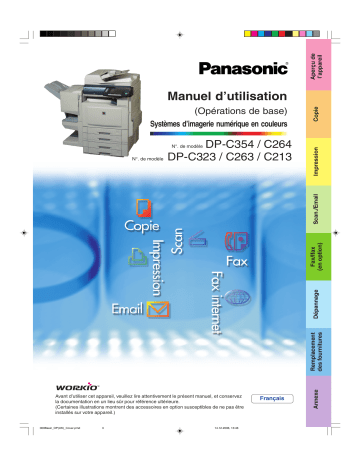 DPC263 | DPC213 | DPC264 | Mode d'emploi | Panasonic DPC323 Operating instrustions | Fixfr