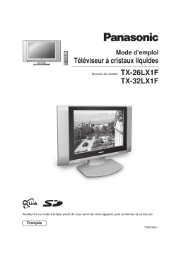 Panasonic TX32LX1V Operating instrustions