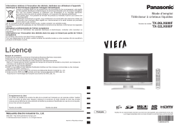 Panasonic TX26LX600F Operating instrustions