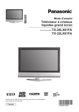 Panasonic TX26LX61FA Operating instrustions