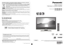 Panasonic TX32LXD71F Operating instrustions