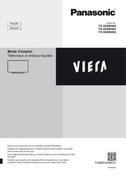 Panasonic TX39AW404 Operating instrustions