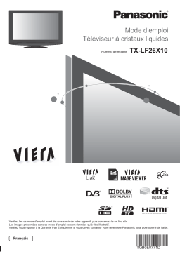 Panasonic TXLF26X10 Operating instrustions