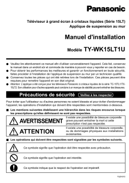 Panasonic TYWK15LT1U Operating instrustions