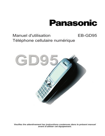 Mode d'emploi | Panasonic EBGD95 Operating instrustions | Fixfr