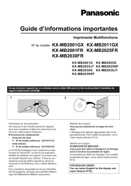 Panasonic KXMB2025G Operating instrustions