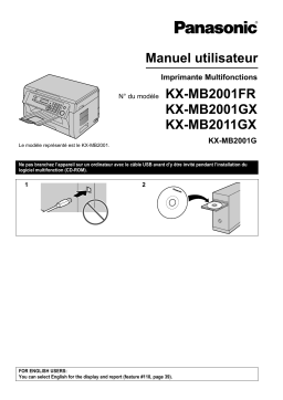 Panasonic KXMB2001FR Operating instrustions