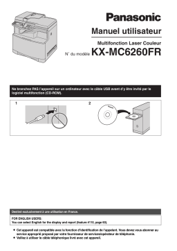 Panasonic KXMC6260FR Operating instrustions