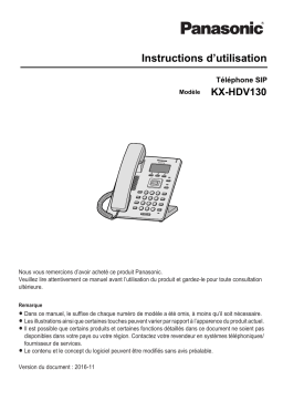 Panasonic KXHDV130 Operating instrustions