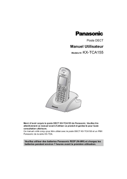 Panasonic KXTCA155CE Operating instrustions