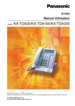 Panasonic KXTDA200C Operating instrustions