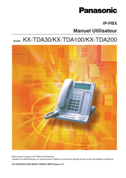 Panasonic KXTDA200NE Operating instrustions