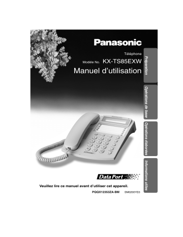 Mode d'emploi | Panasonic KXTS85SERIES Operating instrustions | Fixfr