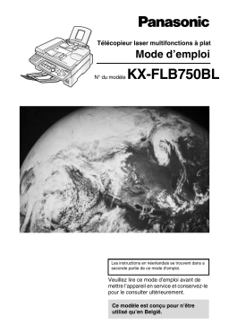 Panasonic KXFLB750BL Operating instrustions