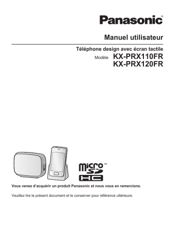 KXPRX120FR | Mode d'emploi | Panasonic KXPRX110FR Operating instrustions | Fixfr