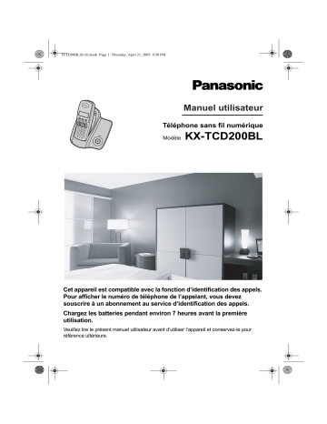 Mode d'emploi | Panasonic KXTCD200BL Operating instrustions | Fixfr