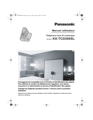 KXTCD200SL | Mode d'emploi | Panasonic KXTCD202SL Operating instrustions | Fixfr