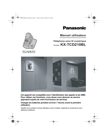 Mode d'emploi | Panasonic KXTCD210BLT Operating instrustions | Fixfr