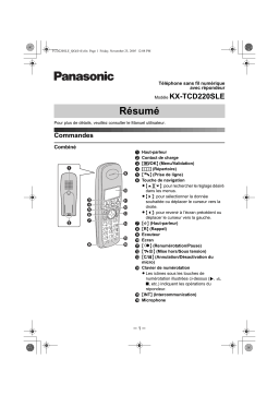 Panasonic KXTCD220SLE Operating instrustions