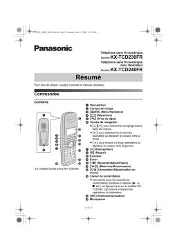 Panasonic KXTCD230FR Operating instrustions