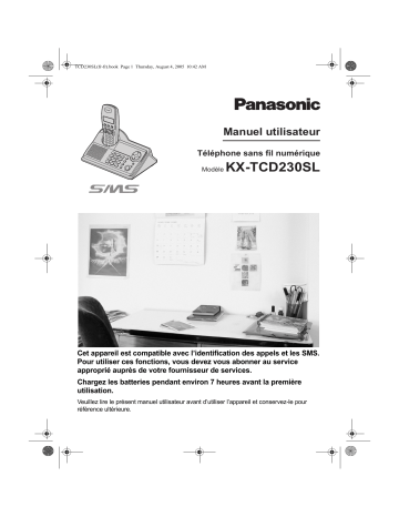 Mode d'emploi | Panasonic KXTCD230SL Operating instrustions | Fixfr