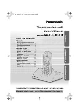 Panasonic KXTCD400 Operating instrustions