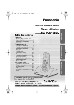 Panasonic KXTCD455 Operating instrustions