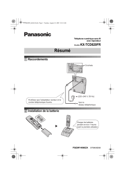 Panasonic KXTCD820FR Operating instrustions