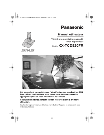 Mode d'emploi | Panasonic KXTCD820FR Operating instrustions | Fixfr