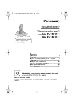 Panasonic KXTG1100FR Operating instrustions