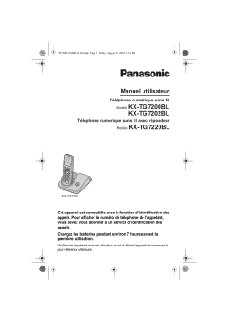 Panasonic KXTG7200BL Operating instrustions