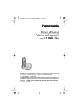 Panasonic KXTG8011BL Operating instrustions