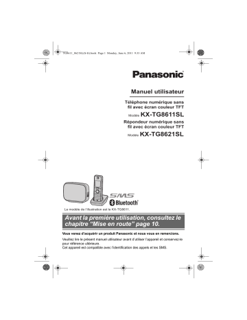 KXTG8611SL | Mode d'emploi | Panasonic KXTG8621SL Operating instrustions | Fixfr