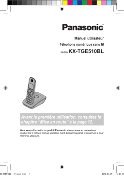 Panasonic KXTGE510BL Operating instrustions