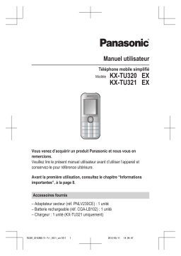 Panasonic KXTU320EXWE Operating instrustions