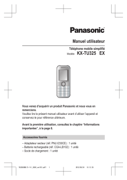 Panasonic KXTU325EXBE Operating instrustions