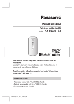 Panasonic KXTU329EXME Operating instrustions