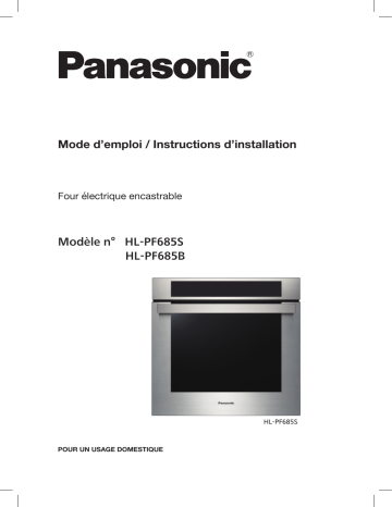 HLPF685S | Mode d'emploi | Panasonic HLPF685B Operating instrustions | Fixfr