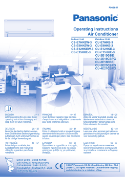 Panasonic CUE15HKE3 Operating instrustions