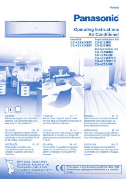 Panasonic CSXE21JKEW Operating instrustions