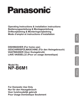 Panasonic NPB6M1FIGB Operating instrustions