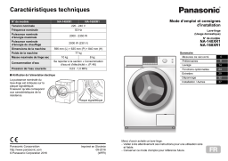 Panasonic NA140XR1 Operating instrustions