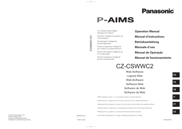 Mode d'emploi | Panasonic CZCSWWC2 Operating instrustions | Fixfr