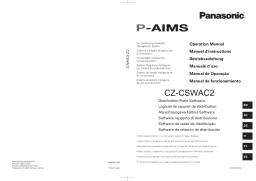 Panasonic CZCSWAC2 Operating instrustions