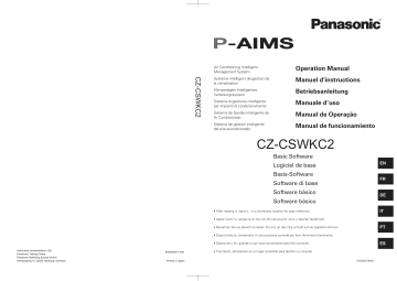 Mode d'emploi | Panasonic CZCSWKC2 Operating instrustions | Fixfr