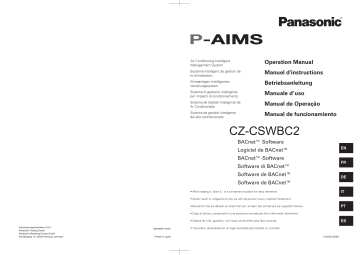 Mode d'emploi | Panasonic CZCSWBC2 Operating instrustions | Fixfr