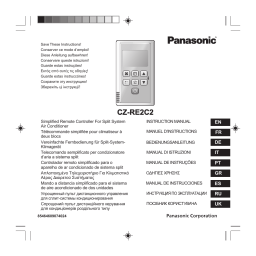 Panasonic CZRE2C2 Operating instrustions